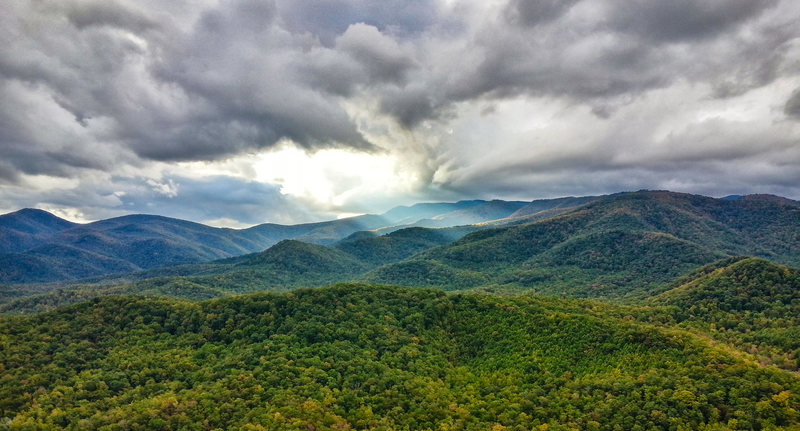 There are some killer views of western NC from Looking Glass Rock. Photo by Jeff Dunbar.