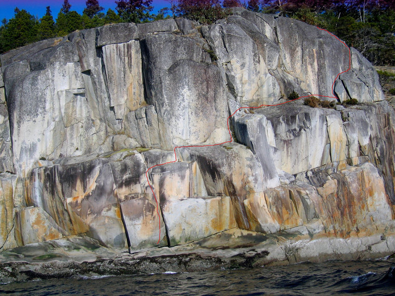 Taken from a canoe trip past the wall. Connect the dots.