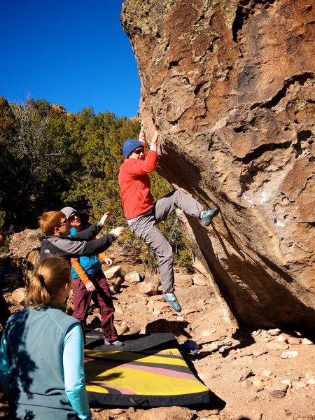 Smack in the middle of the traverse. January 2015. 