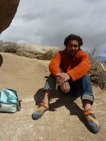 Sitting next to the Buttermilk Stem<br>
Buttermilks, Bishop, CA