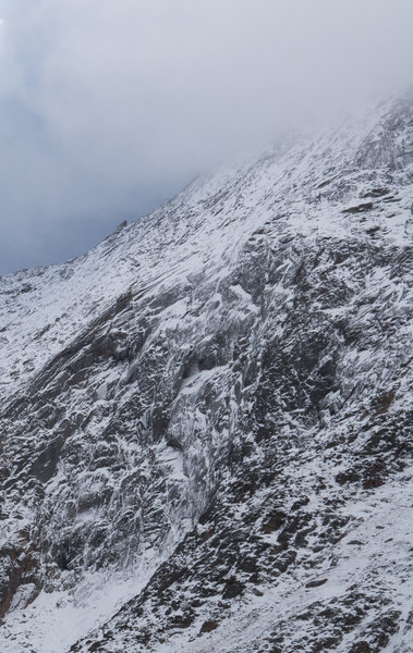 Vanquished wall. October conditions.