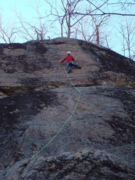 Sussing the upper crux.