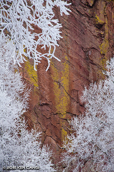January Ice Storm. Draws on Rainbow Wall.<br>
<br>
© 2015 Ken Cangi, All Rights Reserved.