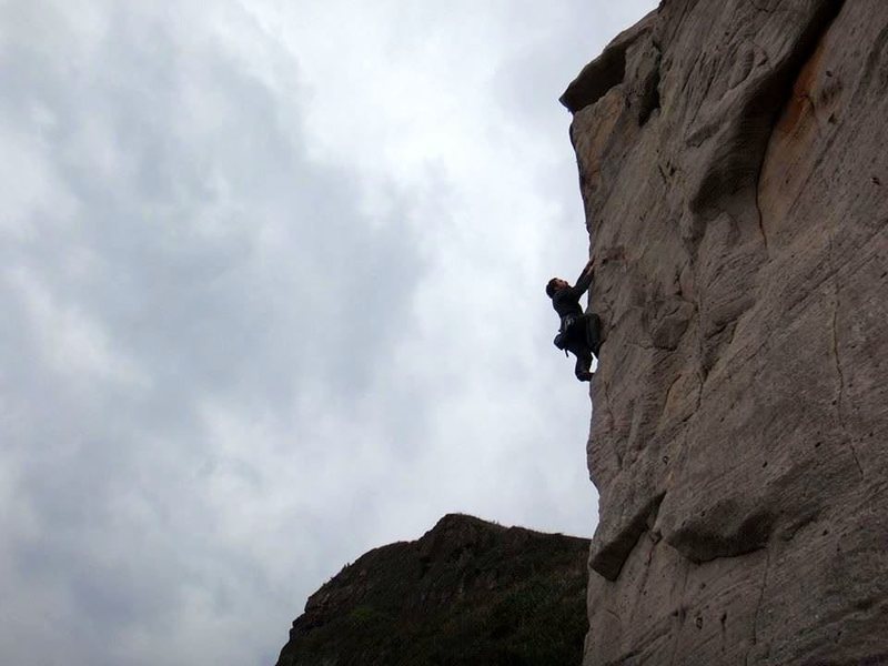 Me onsighting the easiest "11c" in history