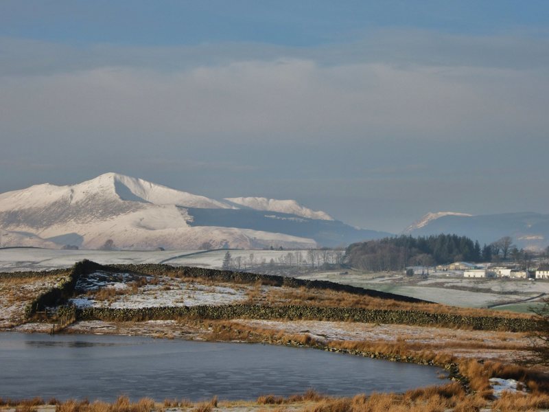 Causey Pike above the Newlands Valley winter 2015