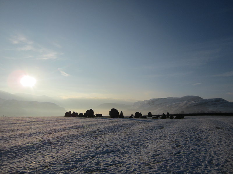 The 2000BC stone circle winter morning 2015. Located just outside the town of Keswick.