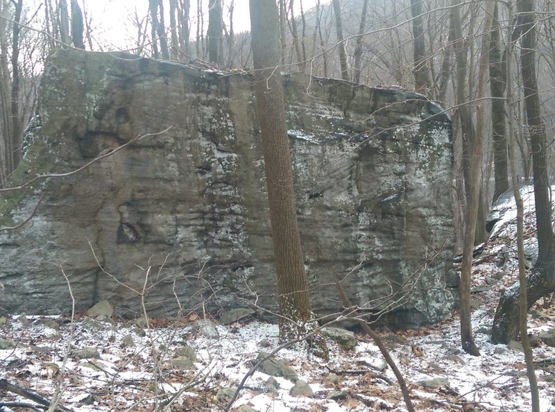 just right of the left arete is #64