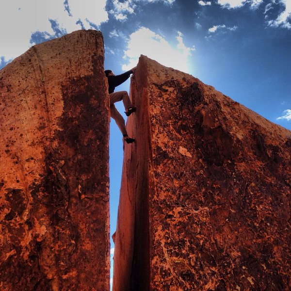 Plumbers Crack. Red Rock Nevada