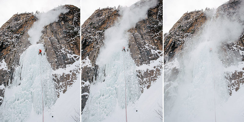 Dallen getting blasted from the spindrift.<br>
<br>
http://michael-rowley.com/blog/