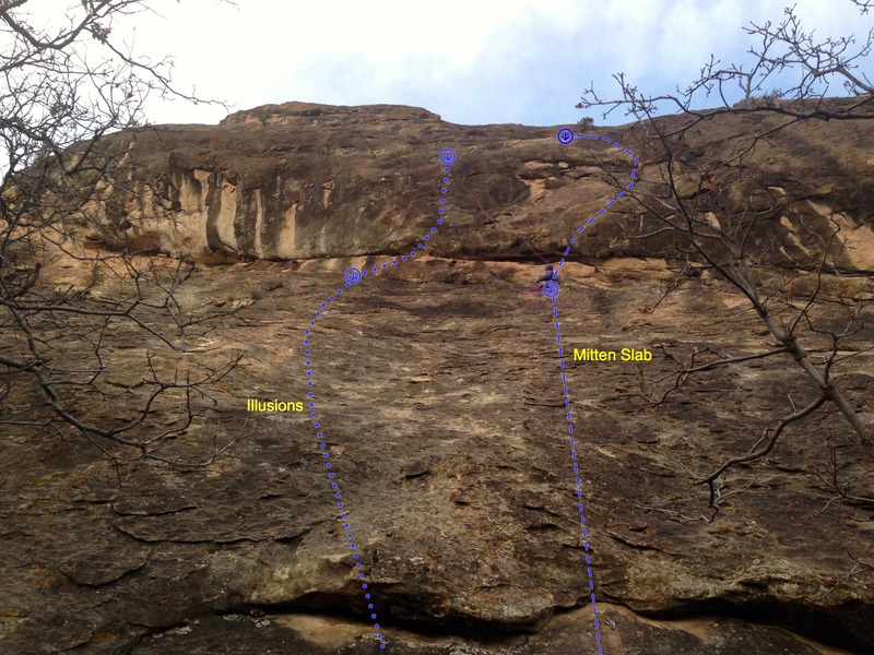 View of Illusions from the base.