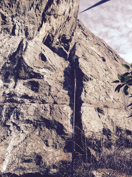 TR set up on Hidden Flake (5.10a variation)