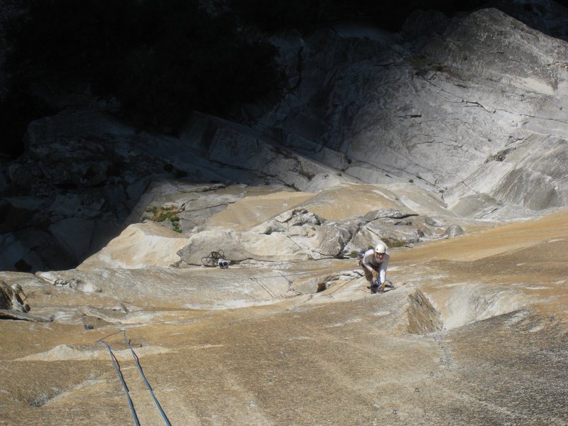 Ropesoloing off Anchorage Ledge