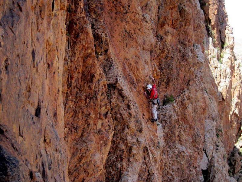 No Country For Old Men, Octet Cliff, Anti Atlas, Morocco. First ascent