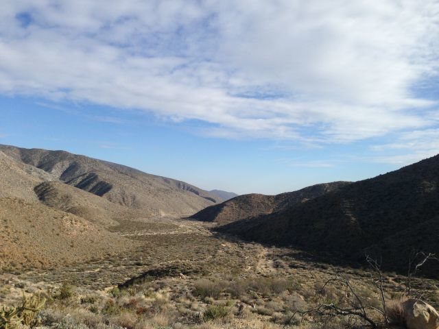 Upper Coyote Canyon from the Turkey Grade, Anza Borrego State Park