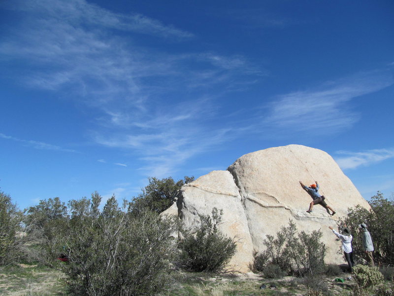 Bouldering in Cottonwood Giants, San Diego County