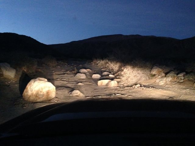 The road through Collins Valley in Lower Coyote Canyon, Anza Borrego SP