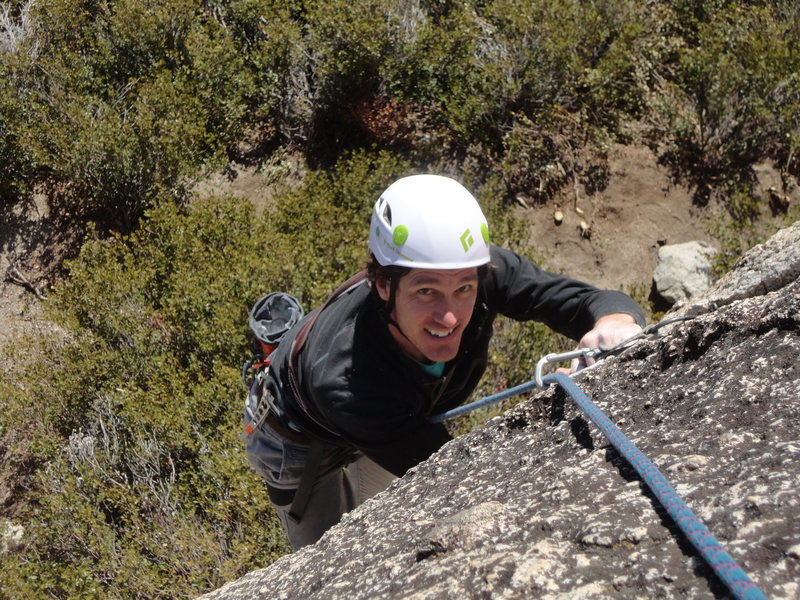 Pat nearing the top of No Doubt Stout