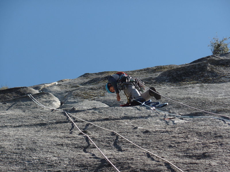half way up pitch 1.