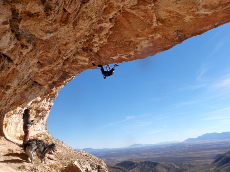 Luke near the crux