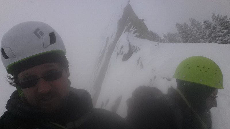 Mike Colacino and I at the top of Silk Road variation. March 1st 2015.
