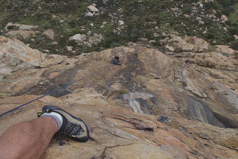 Near the top of Pitch 4