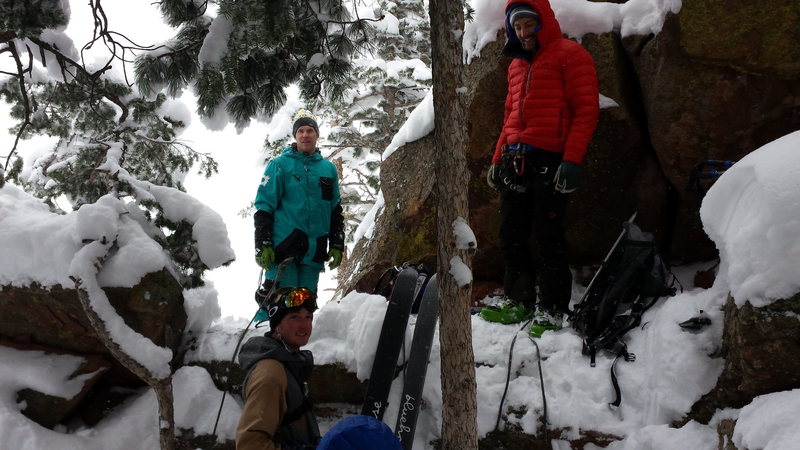 On our hike down, we ran into this group atop Silk Road- preparing for a ski descent. March 1st 2015.