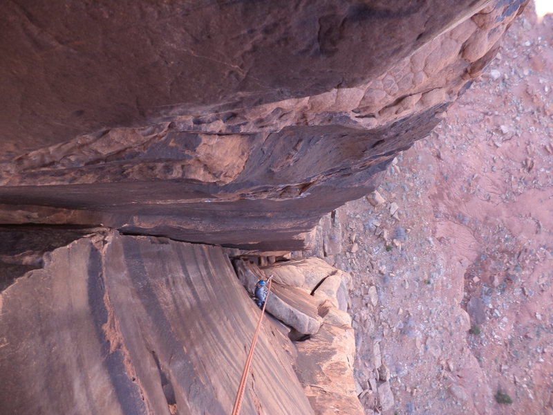 the really fun red camalot crack on pitch 3