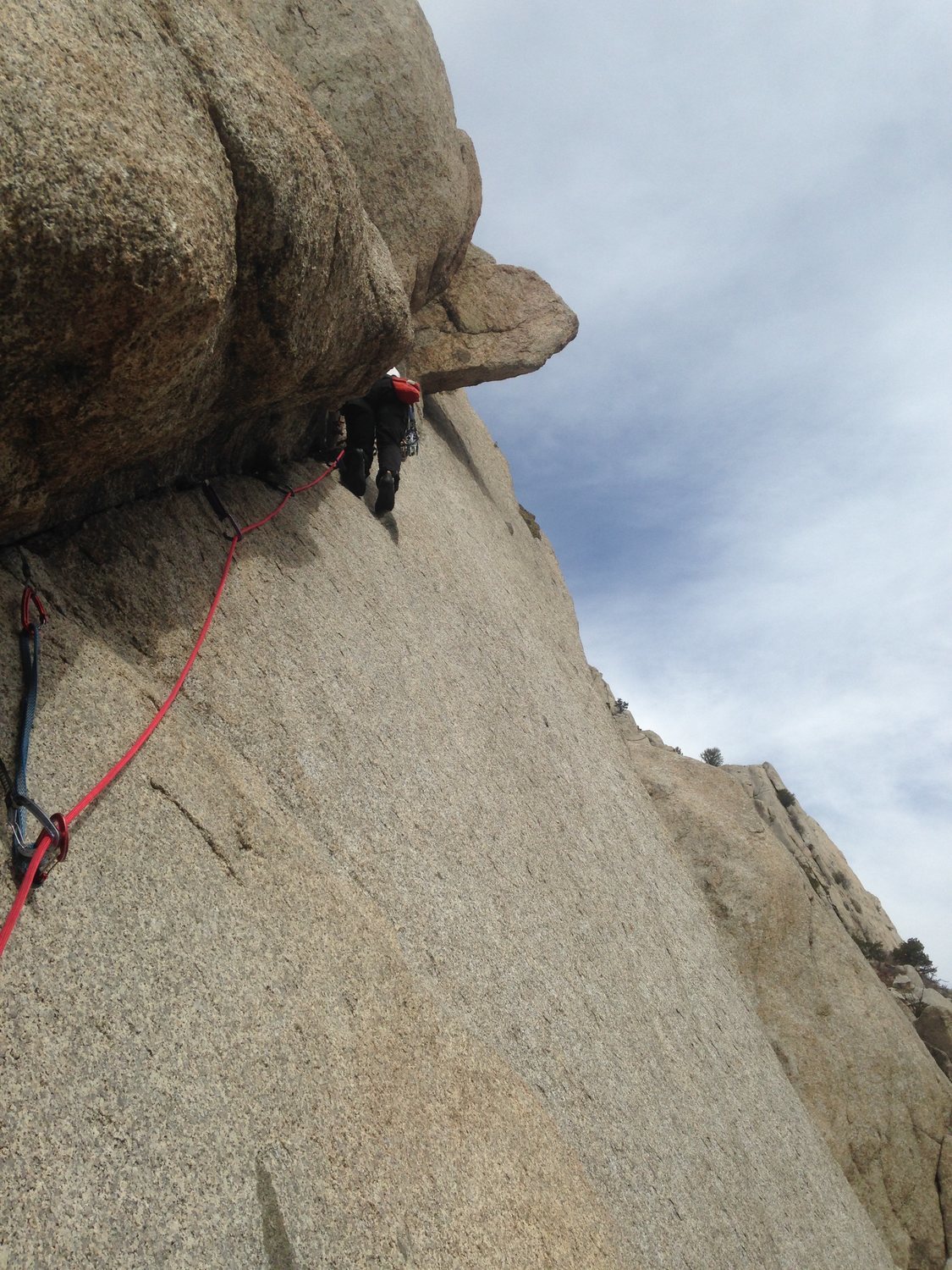 Alexis Crellin on the onsight of Crescent Crack Direct Variation.