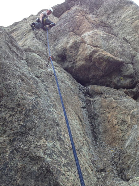 Just past the crux.