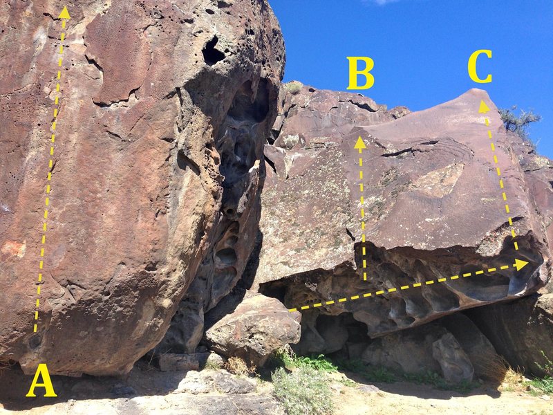 Bouldering in Jackpot Area, South Idaho
