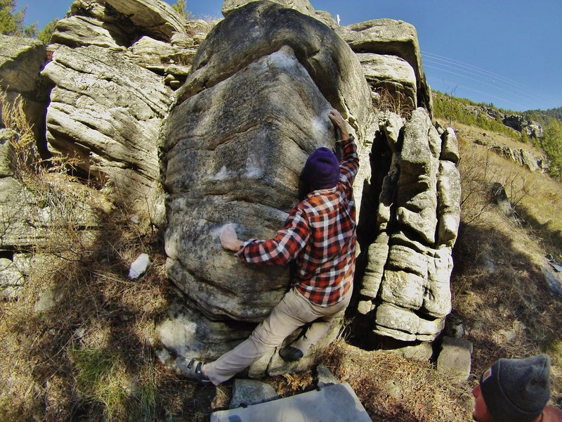 Crimpin on the crux!