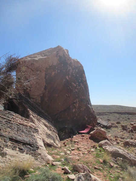 The route start's just above the pad shown in the picture.