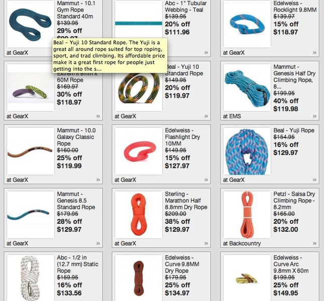 When did Ropes get so $Expensive$, any website deals?