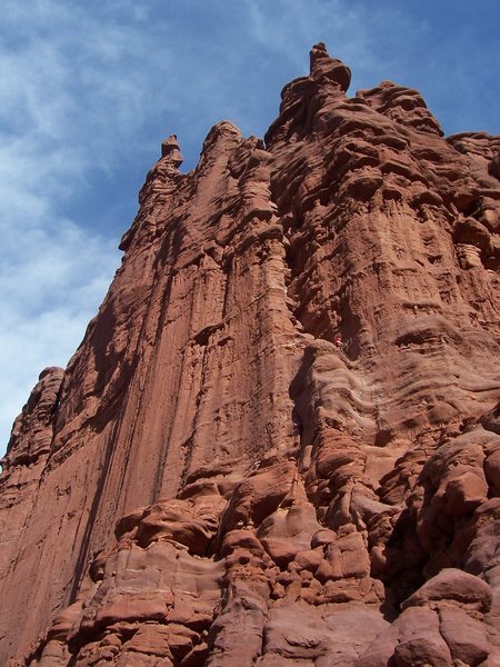 climbers on route