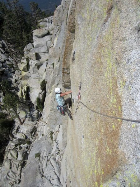 Eriko on the namesake traverse.