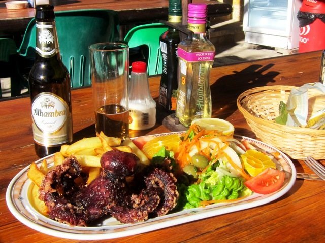 Nice lunch at the restaurant past the far end of Caminito del Rey