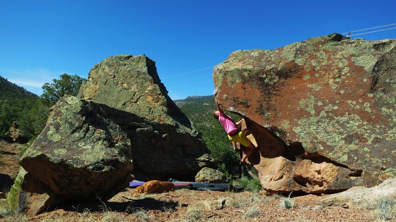 Just about to pull the trigger on an amazing dyno on Bebop.
<br>
<br>
Old beta shot. Use a high left heel and this will go much better.