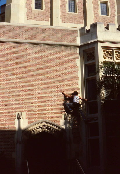 Unknown Face, 1983. This was an Up then Down climb on good features.