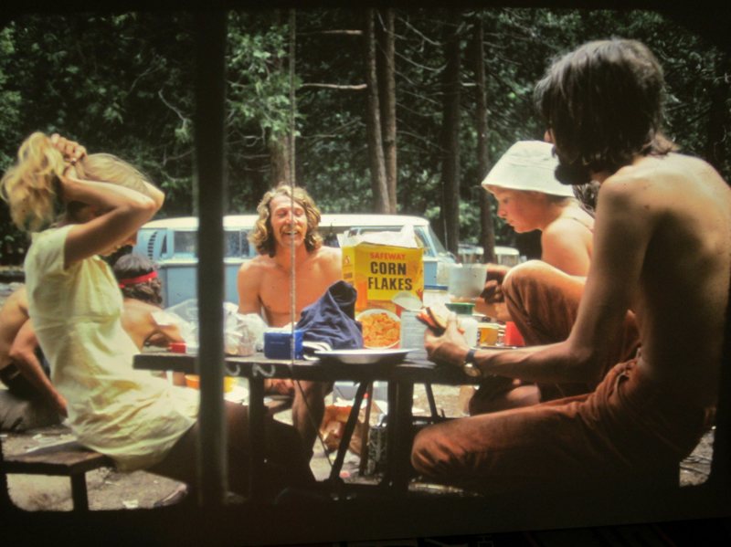 1973 .. Some weird bloke kept coming to the Brit Campsite .. I think he was after our corn flakes ?