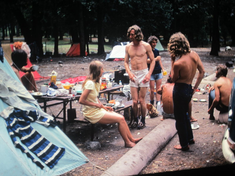 1973 Jim Bridwell ,George Homer and Nancy ,Richard MacHardy ... Brit Campsite.