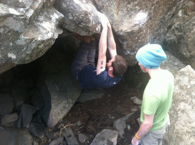 Coming off of starting rail to match hands on first bump, before bumping to shelf.