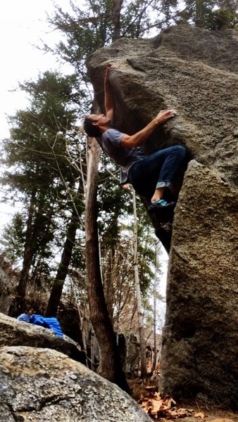 Fridge arête. So good, technical and balancy with some big moves. ***