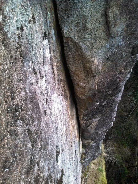 Steep hand jamming.
