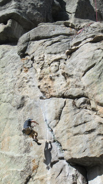 Beta alert - this is how you lob off the crux when you grab the sloper instead of the good hold.