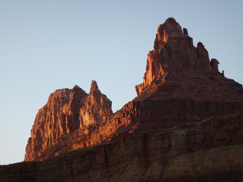 Lone Rock at Sunset