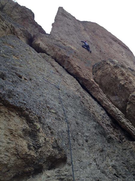 First Ascent of Pony Up. Photo by Micah Klesick