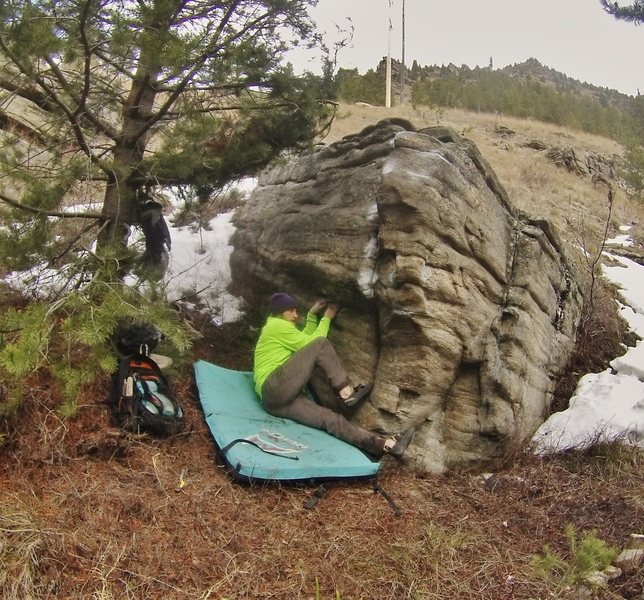 Real low on the sit start. Fun moves on this problem.
