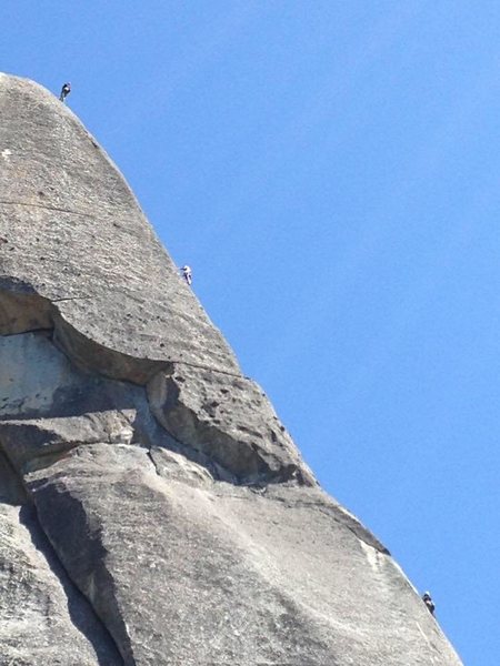 John, Christian and I on Bolee Gold at Sugarloaf. Taken by a fellow climber.