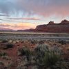 Beautiful sunset in Moab, near Arches National Park.