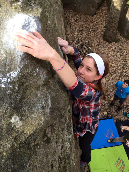 Heather going for the lip on the Classic Warm-up. Not a bad flash for a newbie!